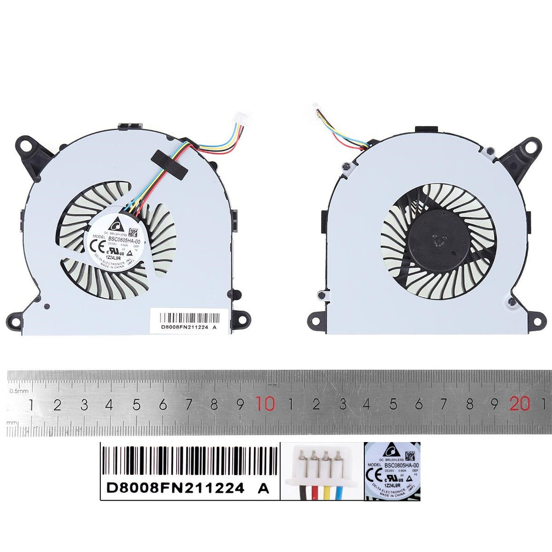 Tutorial: How to Replace the CPU Fan in Intel NUC8 (NUC8i7BEH / NUC8i3BEH / NUC8i5BEH) - BSC0805HA-00 NS65B01-19E01 BAZB0810R5HY005, DC 5V 0.60A