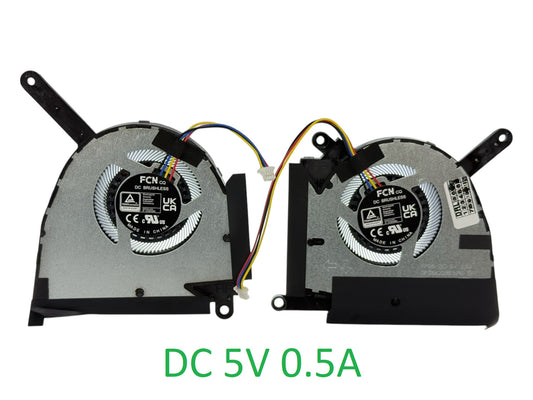 Compatible Cooling Fan Set CPU + GPU for Asus 13NR0950P01011 13NR0950P02011 DFS5K22305283E FP85, DFS5K22115371E FP86