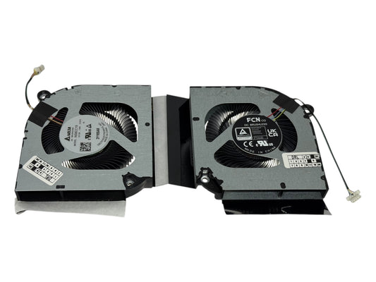 Original Cooling Fan Set CPU + GPU for Acer QFJN2.001 23.QGPN2.001 23.QGPN2.002 23.QFJN2.002 DFSCL12E16486M NS8CC19-21G12 DFSCK22D05883M NS8CC19-21G11