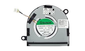 CPU cooling fan for Dell Latitude 7400 2-in-1, Latitude 9410 2-in-1, EG50040S1-CG90-S9A, EG50040S1-1C260-S9A, 09D1T8, 0WG4KN, DC28000M3DL DC28000M3SL (Not Compatible with Latitude 7400)