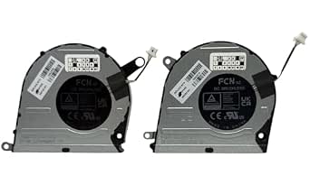 CPU + GPU cooling fans for HP Pavilion Plus 14-EW, 14-EY, TPN-W159, TPN-W160 model DFS5L22H05B85A FQU8 / FQU9, N60150-001, N60263-001