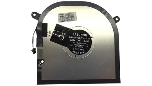 Voltaguru GPU Fan (FAN2) for Dell XPS 17 9700 9710 9720 / Precision 5750 5760, Model EG50060S1-C501-S9A, 023.100LS.0011, 0MXF81, MXF81, Discrete Graphics RTX2060 2020