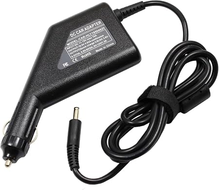 Voltaguru 12V Car Charger for Dell 19.5V 4.62A (3.34A Compatible) 90W 4.5mm Small, Dell Inspiron 15 3510, 3511, 3515, 3520 (an 2022), 3525, 3530 3535, Vostro 3510, 355 11, 35. 115, 3520, 3525 and