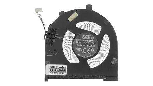 Voltaguru CPU cooling fan AVC BAPA0706R5H-Y001, EG50050S1-CC10-S9A, ND75C30-18E09, compatible with Lenovo ThinkPad E480, E485, E490, E495, E580, E585, E590, E595