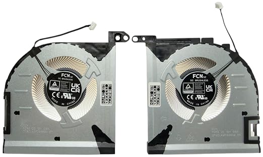 CPU + GPU Cooling Fan (12V) Model DFSCL42P065932, DFSCL42P165932, BAPA0907R2HY002, BAPA0907R2HY003, for Lenovo Legion S7 16APH8 Type 82Y4, S7 16IRH8 8 Type 82 Y3