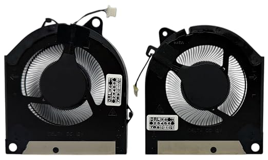 CPU+GPU cooling fan models ND8CC11-22E06, EG75071S1-C280-S9A, ND8CC12-22E07, EG75071S1-C290-S9A for Dell G Series G15 5530 (2023) DC12V Cannbe ot Used for DC12 V 5V fans)