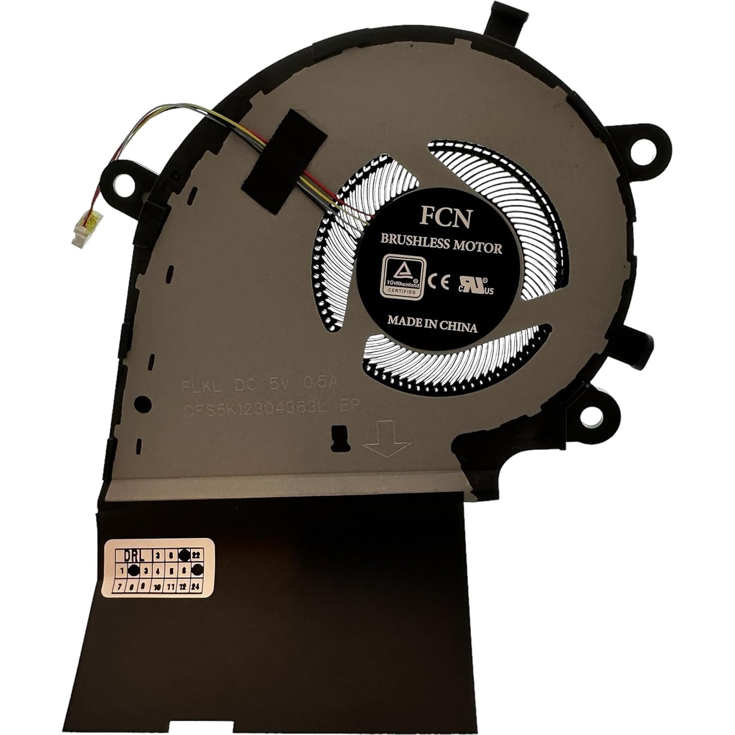 Compatible CPU Cooling Fan for Asus 13NR01I0P01011 13NR01I0P01012 DFS5K12304363L EP