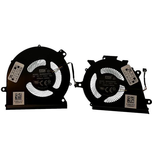 Compatible Cooling Fan Set CPU + GPU for Lenovo BAPA0506R5H Y001, BAPA0606R5H Y001, 5H40S19967