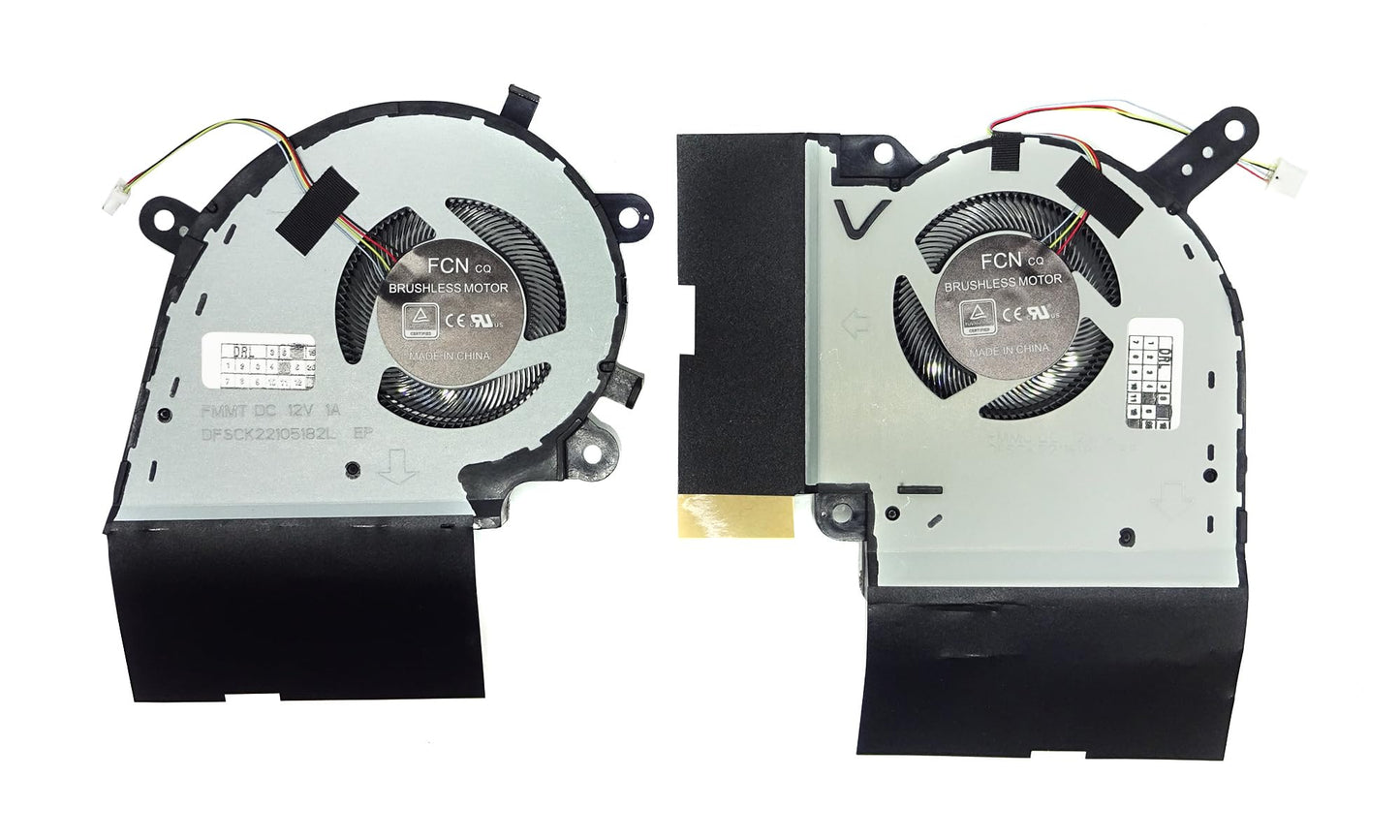 Compatible Cooling Fan Set CPU + GPU for Asus DFSCK22105182L DFSCK22115181L 13NR01N0P09011 13NR01N0P09111 13NR01N0P09012