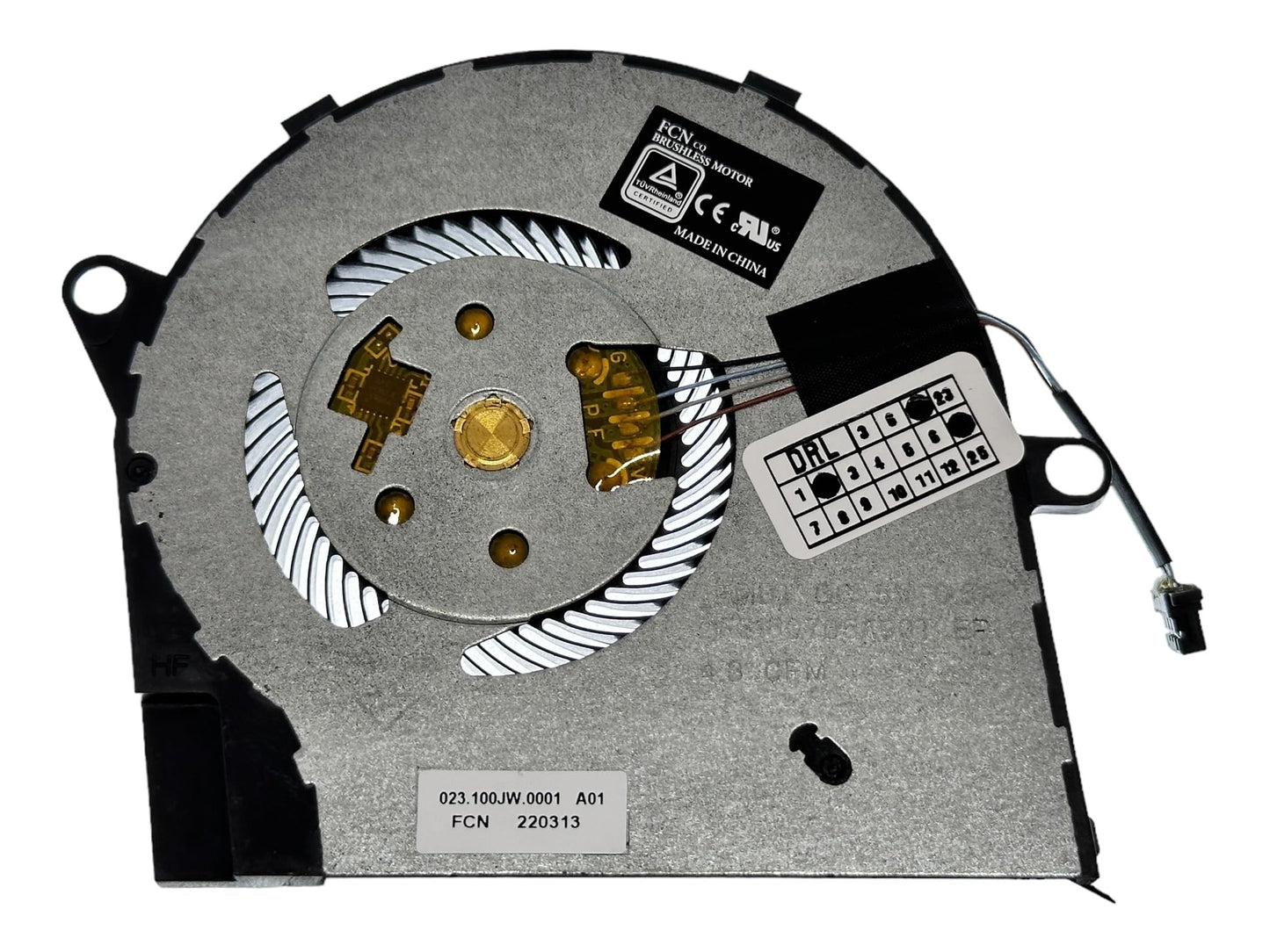 Compatible CPU Cooling Fan for Dell R6YTH DFS150705A90T PB6707S05HN2 023.100JW.0001