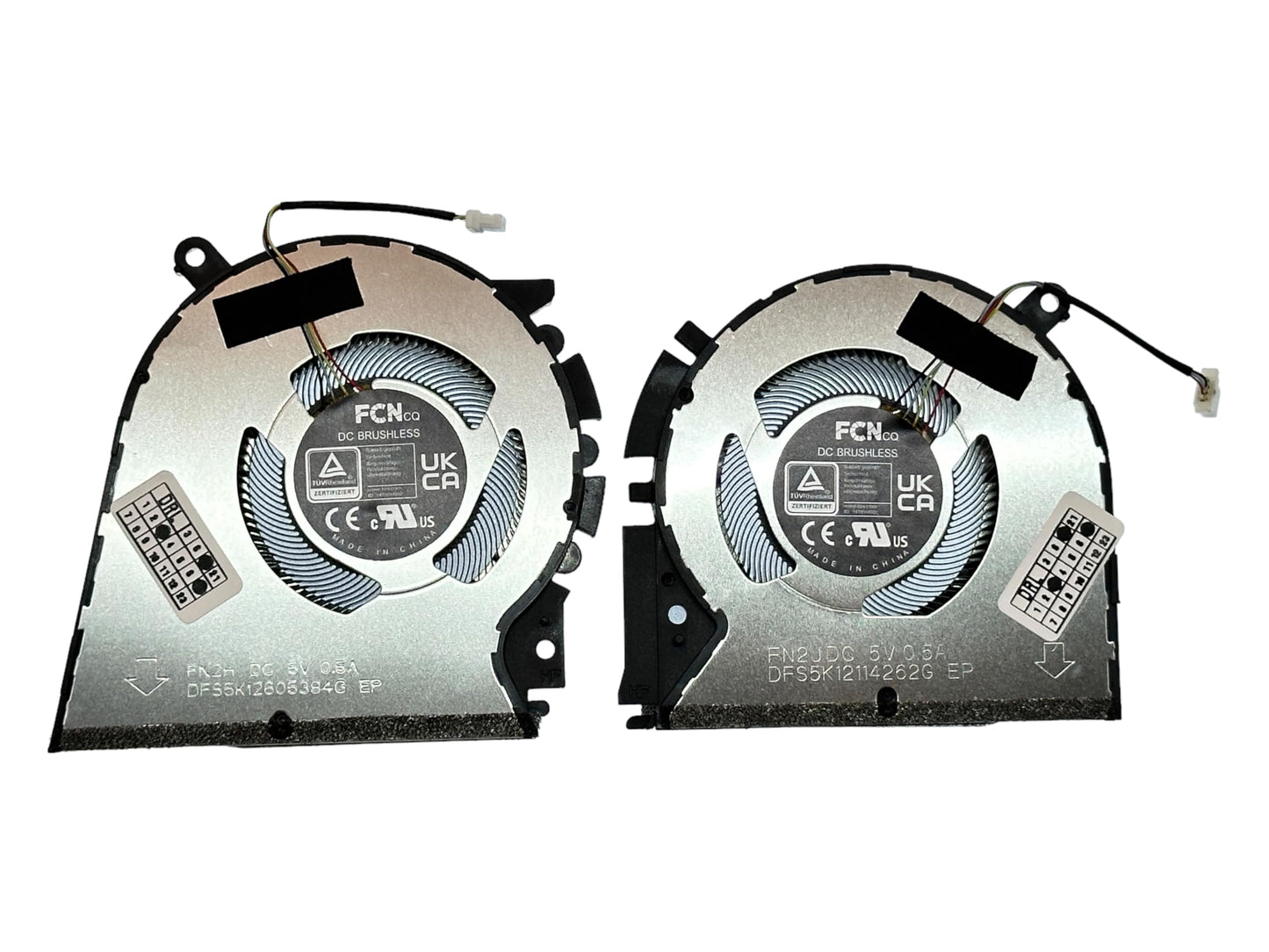 Compatible Cooling Fan Set CPU + GPU for Asus DFS5K12605384G, 13NB0U40T03121 13NB0U40T03011 13NB0U40T03021, 13NB0U40T02011 13NB0U40T02121