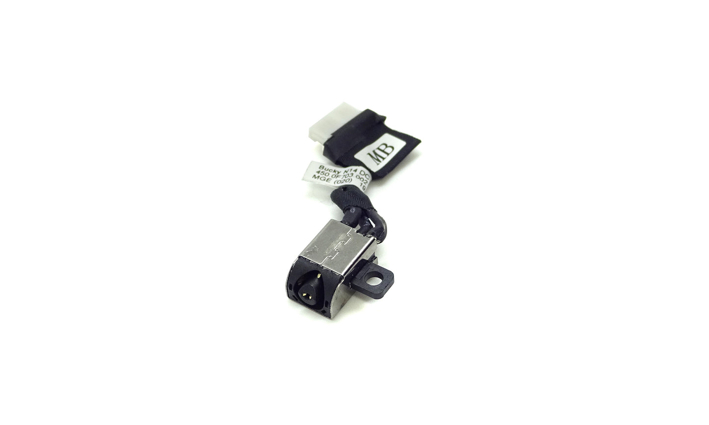 Original DC Power Jack charging port for Dell RYTJK, 0RYTJK, Bucky N14 DCIN cable, 450.0F703.0021 REV:A01, 450.0F703.0031 REV:A01
