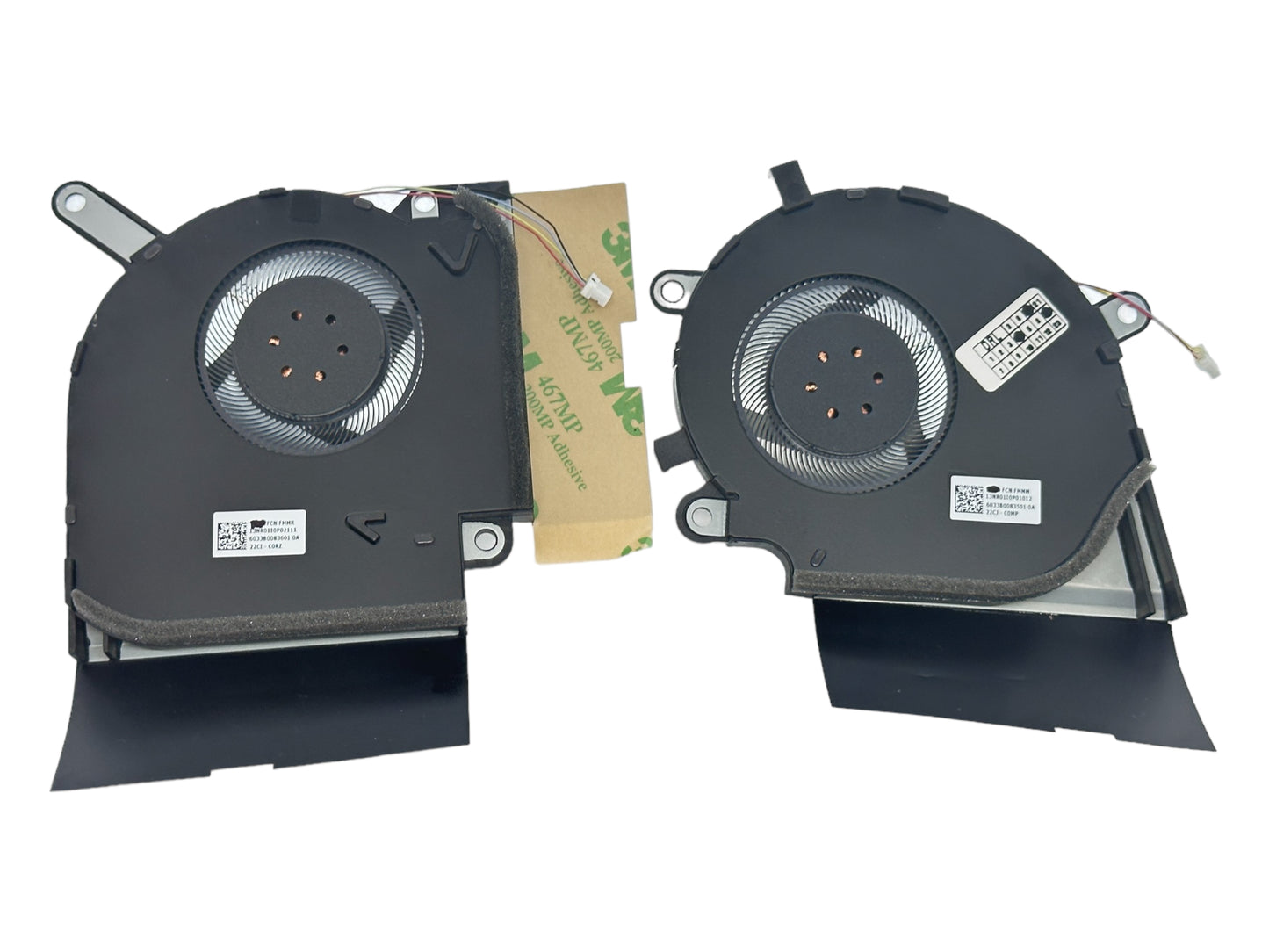 Cooling Fan Set CPU + GPU for Asus 13NR01I0P01012 13NR010P01013, DFS5K12304363L FMMM FLKL, DFS5K12115491L FMMR, 6033B0083501, 6033B0088101