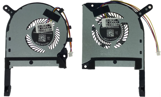 Compatible Cooling Fan Set CPU + GPU for Asus 13NR00S0M09111 1323-01AY0A2 DFS5K12114262H DFS5K12304363H DQ5D577K003 1323-01AW0A2 for GTX1060