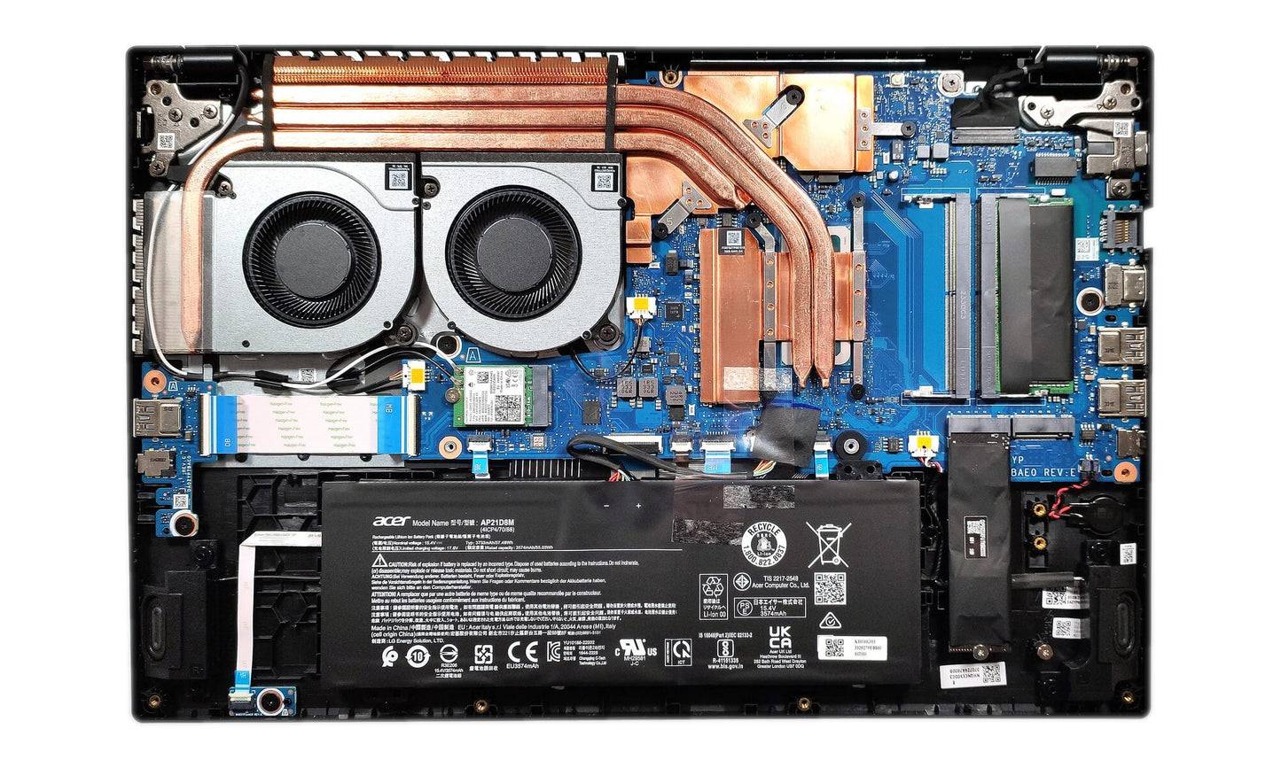 Compatible Cooling Fan Set CPU + GPU for Acer 23.QNAN7.001 23.QNAN7.002 DFSCK22115181R EG75091S1-1C020-S9A DFSCL12E16486N EG75091S1-1C040-S9A