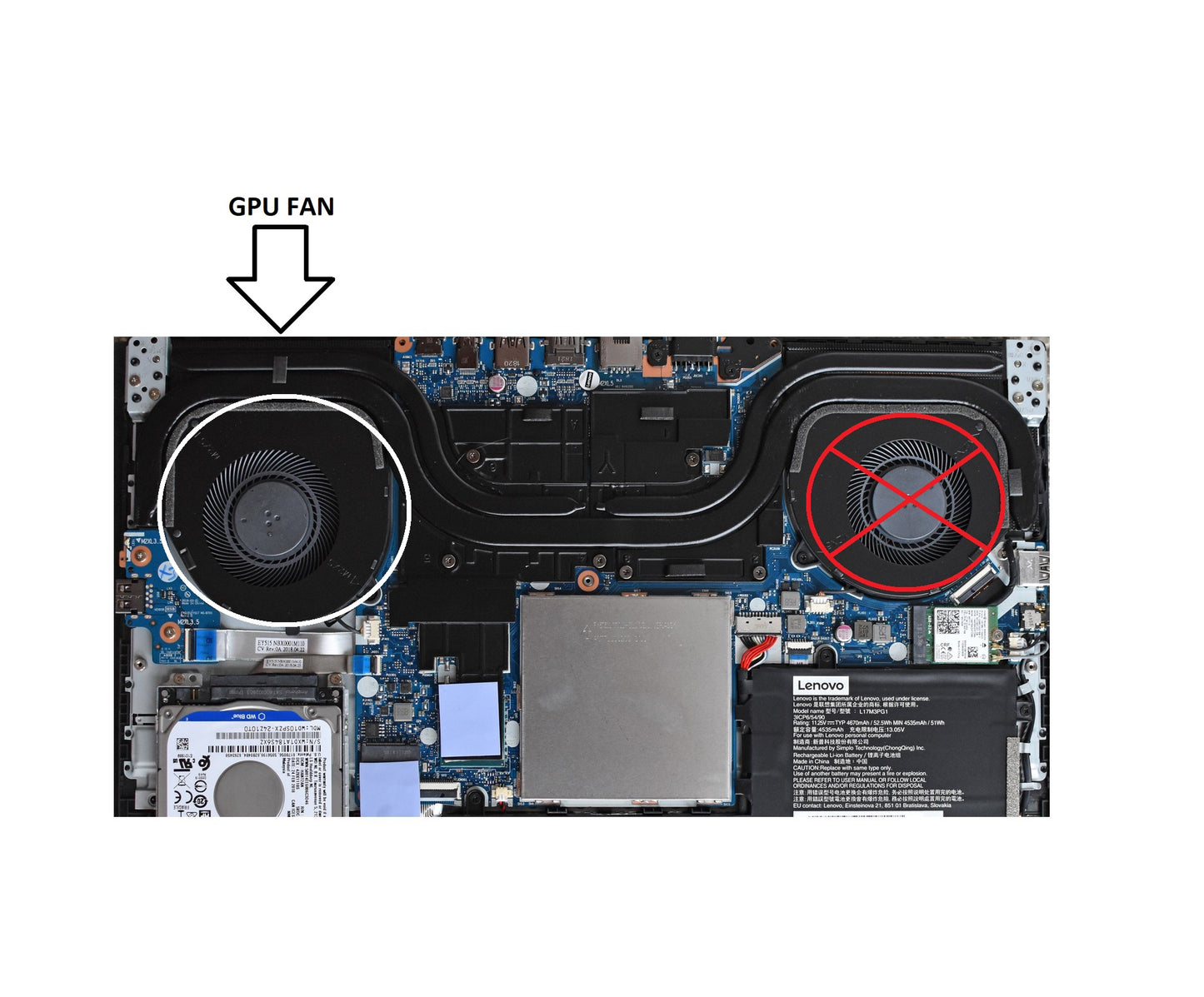 Compatible GPU Cooling Fan for Lenovo NS85C21-18E11 DC28000DRD0 DC28000DPF1 DFS200105BR0T NS85C21-17L16 DC28000DKD0