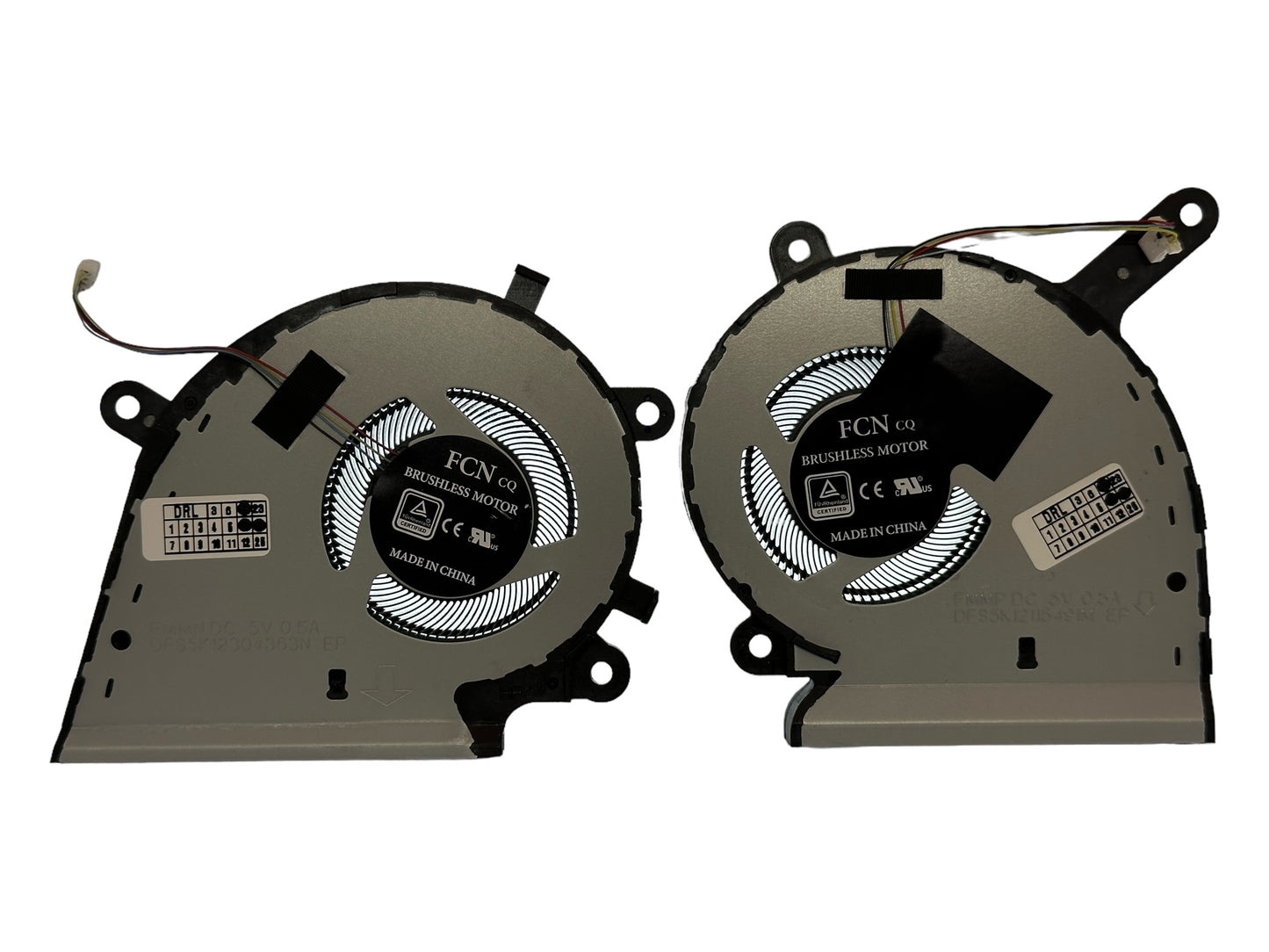 Cooling Fan SET CPU + GPU for Asus G15 G512LI, G15 G531GD, G15 G531GT; NP: DFS5K12115491M, DFS5K12304363N, 13NR01L0T01111, 13NR01L0T02211