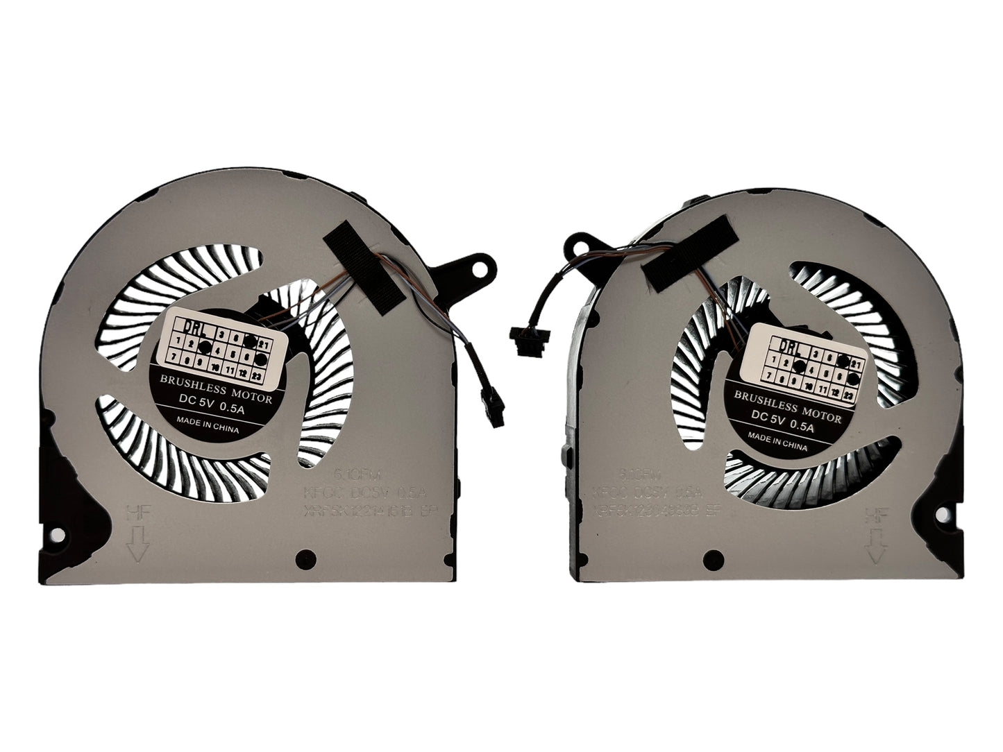 Cooling Fan Set CPU + GPU for Dell PC01D 0PC01D F3DF0 0F3DF0 MG75090V1-C200-S9A MG75090V1-C210-S9A 023.100I3.0001 023.100I4.0011 DFS5H22314565J-FMHA