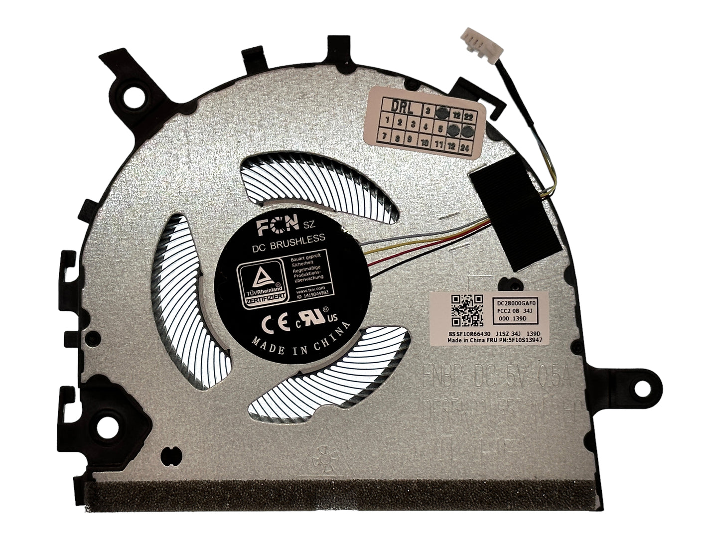 Compatible Cooling Fan Set CPU + GPU for Lenovo 5F10S13945 5F10S13947 5F10S13946 DC28000GAV0 DC28000GAD0 DC28000GAF0 NS85C60-20H04 DFS5K22115572N BAPB0807R5HY008