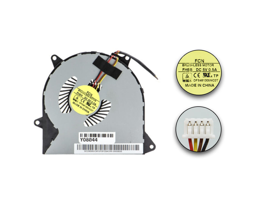 Compatible CPU Cooling Fan for Lenovo EF70070S1‑C010‑S9A DC28000CVS0 5F10K25451 5H40K25413