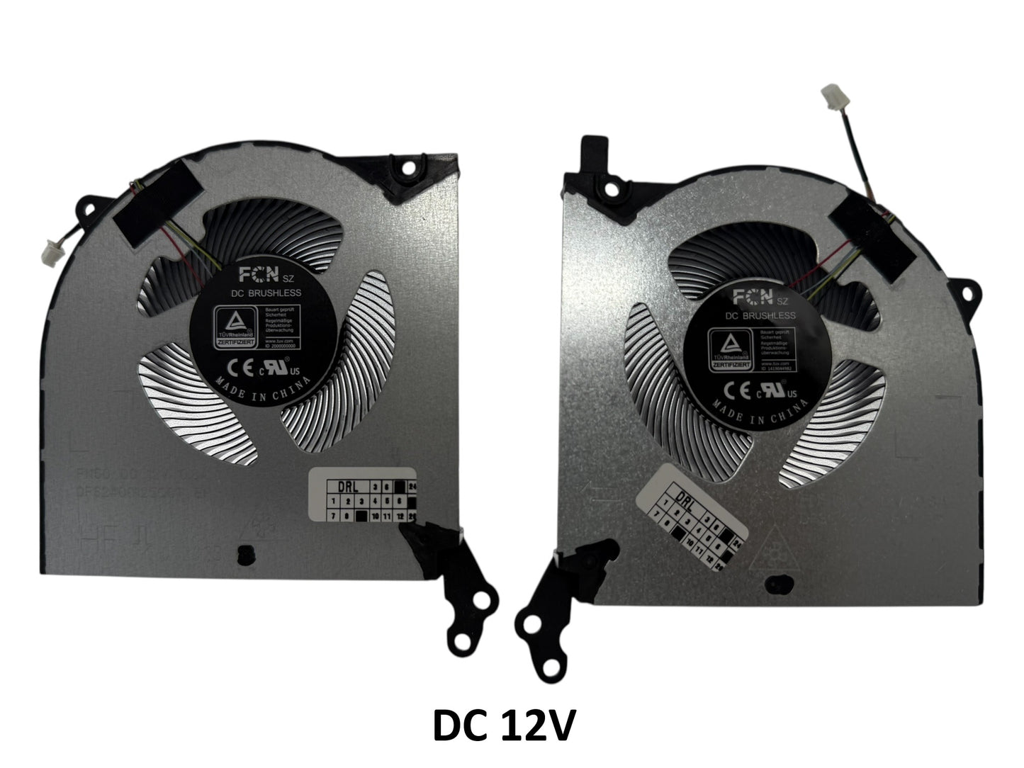 Compatible Cooling Fan Set CPU + GPU for Lenovo BAPA0909R2HY004 BAPA0909R2HY003 FSCK2211518Q EP, DFS2400125Q0T, 5H40S20132 5H40S20133