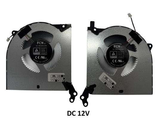 Compatible Cooling Fan Set CPU + GPU for Lenovo BAPA0909R2HY004 BAPA0909R2HY003 FSCK2211518Q EP, DFS2400125Q0T, 5H40S20132 5H40S20133