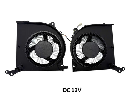 Compatible Cooling Fan Set CPU + GPU for Lenovo BAPA0909R2HY004 BAPA0909R2HY003 FSCK2211518Q EP, DFS2400125Q0T, 5H40S20132 5H40S20133