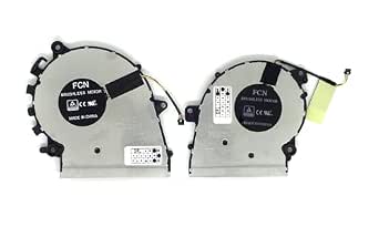 CPU + GPU Fan Set for Len ovo Flex 6-14IKB Type 81EM, IdeaPad Yoga 530-14IKB Type 81EK PN: 5H40R19574, BAZA0605R5H-Y004, BAZA0605R5H-Y005, DFS150705BR0T, DFS1500fin705AF0T