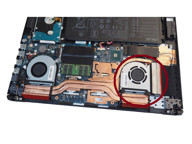 Original GPU Cooling Fan for Asus 13NR00S0M12011 13NR00S0M12111 DFS5K12114262H DQ5D577K001 1323-01AX0A2 1323-01AY0A2