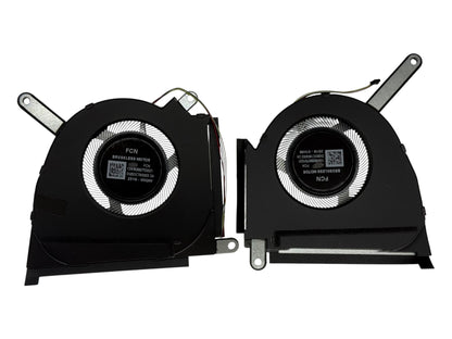 Compatible Cooling Fan Set CPU + GPU for Asus 13NR0990T01011 13NR0990T01021 13NR0990T02011 13NR0990T02021 BAPA0807R2HY003 DQ5DC18G002 DFSCL42P06593U DQ5DC79G002 DFSCL42P16593U