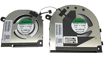 CPU & GPU Graphics Cooling Fan N09634-001 & N09635-001, EG50060S1-C610-S9A, DC280011TS0, EG50040S1-CT00-S9A, DC280011US0, Replacement for HP ENVY X3660 15-E. W 15-EY 15T-EW 15Z-EY