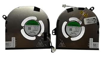 CPU + GPU Cooling Fan for Dell Precision 5550 5560, XPS 15 9500 9510 Models FK50V, 09RK6, DJH35, DC2800OSSL, DC2800U1SL, EG50050S1-CG31-S9A, EG50050S1-CGG31 -S9A 30 -S9A