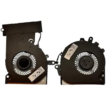 Cooling fan set (CPU+GPU) for HP Omen 15-CE, models NFB76A05H-001, NFB74A05H-001, NS85B00-16M02, NS85B00-16M03, 929455-001, 929456-001, LL 2226 1 -00 1 US