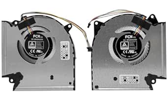 CPU + GPU cooling fans set (12V 1A) for ASUS G513QY, G513IM, G513IR, G513QM, G513QR 13NR0540P01011 DFSCM227163927 6033B0092301, 13NR0880P. 02011 DFSCK22D058830, DFSCK22D05883T, 6033B0111501