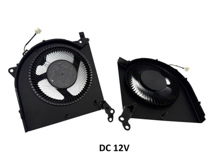 Compatible Cooling Fan Set CPU + GPU for Lenovo BAPA0909R2HY004 BAPA0909R2HY003 FSCK2211518Q EP, DFS2400125Q0T, 5H40S20132 5H40S20133