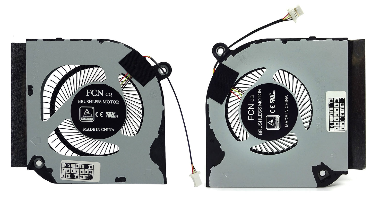 Original Cooling Fan Set CPU + GPU for Acer 23.QB9N2.002 23.QB9N2.001 23.Q7KN2.002 23.QDQN2.001 23.Q7KN2.001 23QB9N2001 23QDQN2001 23Q7KN2001 DC28000QDF0 DC28000XNF0 DC28000X1D0 DFS5K223052836 NS85C51-20H13 NS85C55-20H15, DC28000X0D0