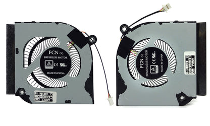 Original Cooling Fan Set CPU + GPU for Acer 23.QB9N2.002 23.QB9N2.001 23.Q7KN2.002 23.QDQN2.001 23.Q7KN2.001 23QB9N2001 23QDQN2001 23Q7KN2001 DC28000QDF0 DC28000XNF0 DC28000X1D0 DFS5K223052836 NS85C51-20H13 NS85C55-20H15, DC28000X0D0