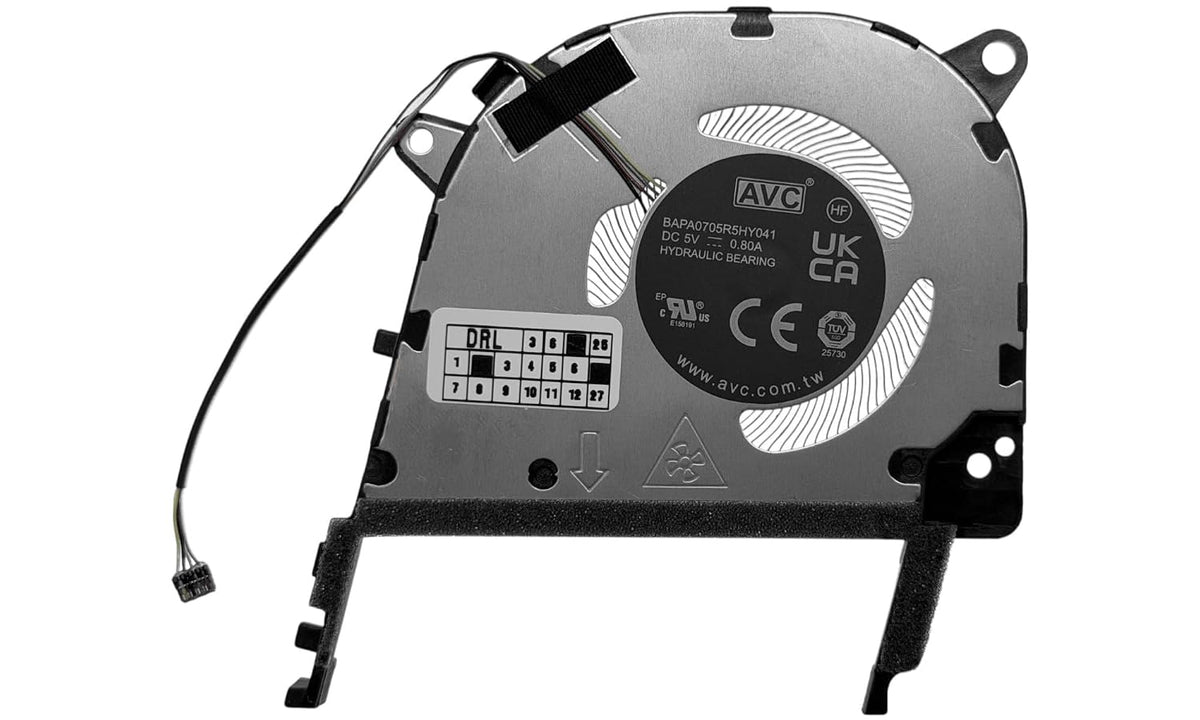 Compatible CPU Cooling Fan for Asus BAPA0705R5HY041, 13NB1440T07011, for ASUS ProArt PZ13 OLED HT5306QA