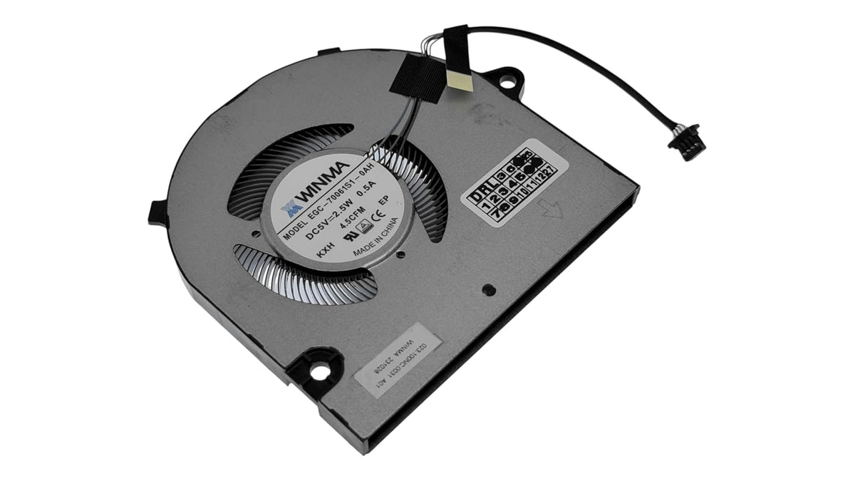 Compatible CPU fan for DELL Latitude 3420, 3430, Latitude 3520, 3530, model YD29T, 0YD29T, 023.100NC.0011, 023.100NC.0031, 023.100NC.0041, BN7005S5H-N02 EGC-70 061S1-0AH, EG50050S1-CH80-S9A
