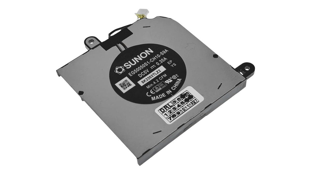 Compatible CPU fan for Dell Latitude 5420, model HX40M, 0HX40M, DFS5K12304363T, EG50050S1-CH10-S9A, for radiator AT30K002ZAL, AT30K002ZFL