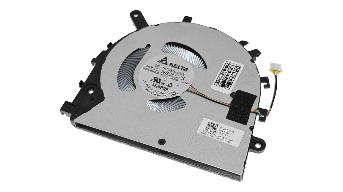 Compatible CPU fan for Lenovo DFS5L22H15B85T / DC28000K3F0, BAPC0805R5HY004 / DC28000K3V0, NS85C75-22F27 / DC28000K3D0, 5F10S14071, 5F10 S1407 fin2, 5F10S14220 (not for flex models)