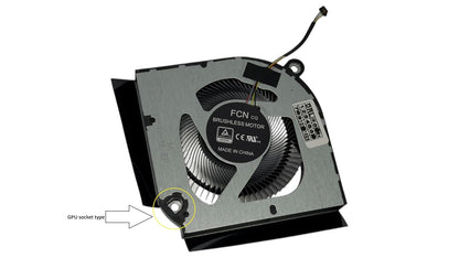 Compatible GPU Fan (Video Graphics Card Fan) for Acer Predator Helios Neo 16 PHN16-71, Neo 18 PHN18-71, PHN16-71-76H5 PHN18-71-99RC, DC12V 1A, small conector, model 23.QLTN7.001