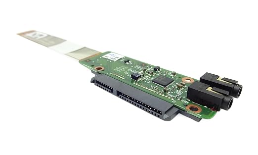 VoltaGuru Dell Latitude 13 / Vostro V13 Audio Ports/SATA Connector Circuit Board - DDWP3 + Hard Drive Cable - 42WW9