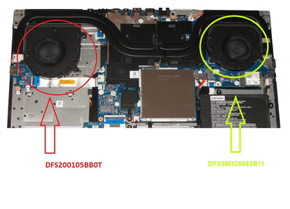 Compatible CPU Fan for Lenovo DFS5M325063B11, EG75070S1-1C010-S9A Legion Y540-17IRH