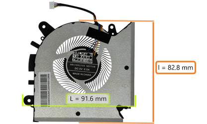 Compatible CPU Fan PABD08008SH-N413 for MSI Creator 15M, CreatorPro M15, Creator M16, Crosshair 15, GF63, GF65, GV15, Katana GF66, GF76, Pulse GL66, GL76, Sword 15, Sword 17, WF65, WF65, WF. 66, WP66,