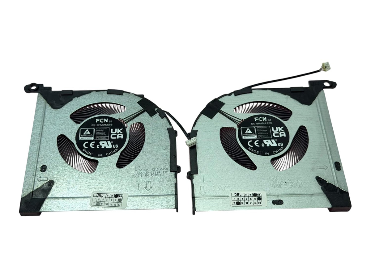 Compatible Fan set for Lenovo BAPB0807R2HY002, BAPA0807R2HY008, DFSCL42P06593T, DFSCL42P16593T