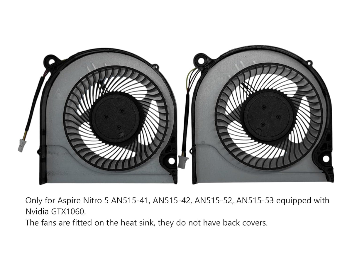 Compatible Fan Set Aspire AN515-42, AN515-52, AN515-53 (GTX1060 no cover)