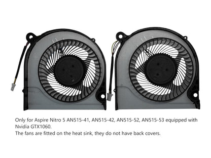 Compatible Fan Set Aspire AN515-42, AN515-52, AN515-53 (GTX1060 no cover)