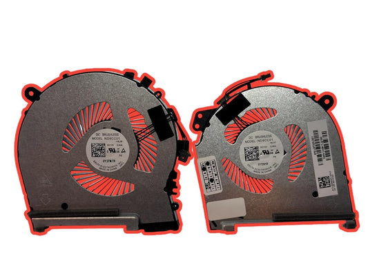 New Laptop CPU + GPU Cooling Fans for HP Omen 15-DH L57330-001, L64443-001, ND8CC01-18L06, ND8CC01-18L07,L87237-001