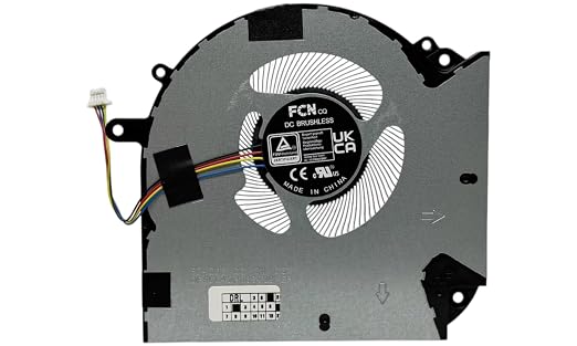 CPU cooling fan for Asus VivoBook 16X OLED K3605VC, K3605VU, K3605VV, K3605ZC, K3605ZF, model DFSCL42P065939, G97N12MS1MZ-57T11, 13NB11D0P01111, 13NB11 11D0P01011, 13NB11D0P01211